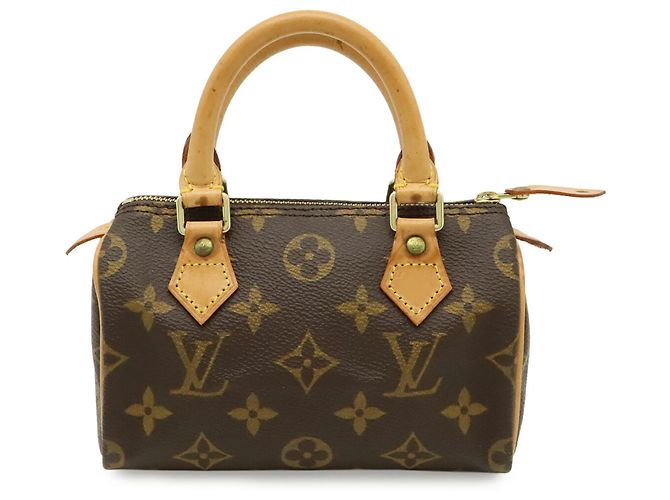 Borsa Mini Speedy Monogram Louis Vuitton Marrone Monogramma - vista 2