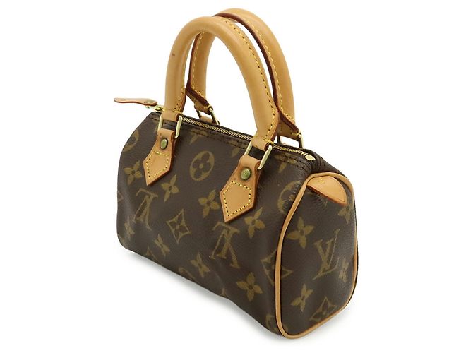 Borsa Mini Speedy Monogram Louis Vuitton Marrone Monogramma - vista 3