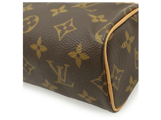 Borsa Mini Speedy Monogram Louis Vuitton Marrone Monogramma - vista 4