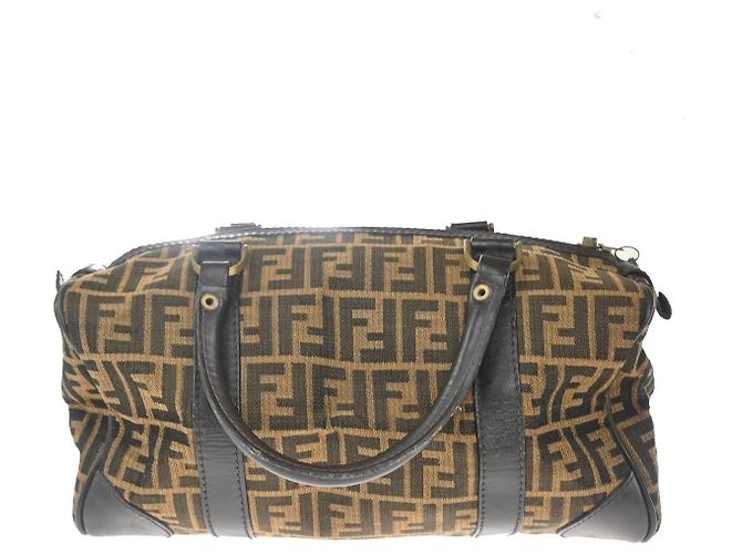 Borsa Boston convertibile Fendi in tela Zucca media - vista 2