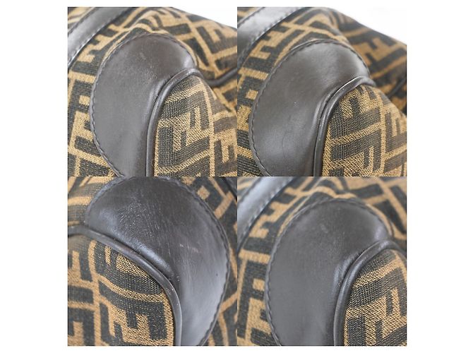 Borsa Boston convertibile Fendi in tela Zucca media - vista 7