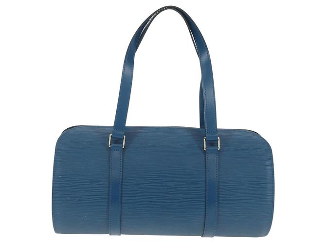 Borsa Soufflot in pelle Epi Louis Vuitton Blu - vista 2
