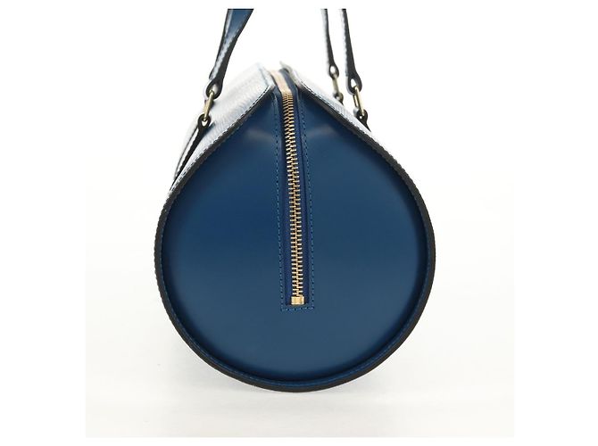Borsa Soufflot in pelle Epi Louis Vuitton Blu - vista 3