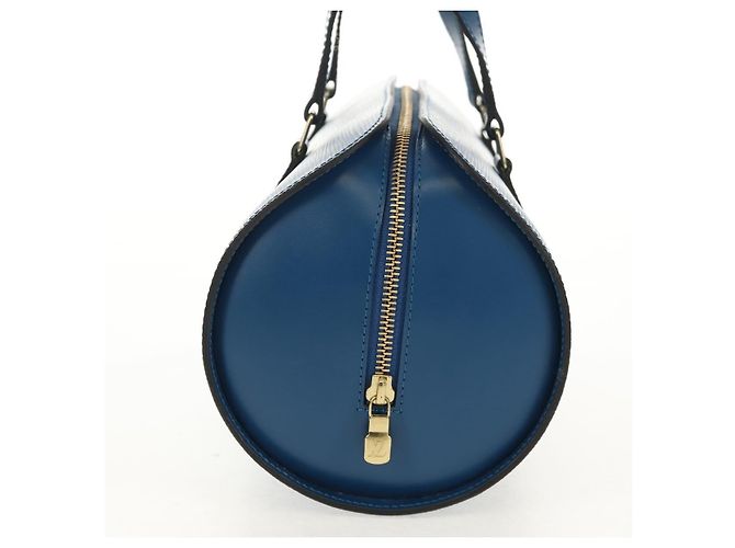Borsa Soufflot in pelle Epi Louis Vuitton Blu - vista 4