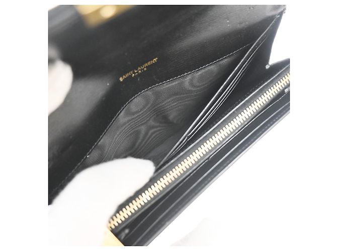 Saint Laurent Bellechasse Flap Leather Nero - vista 5