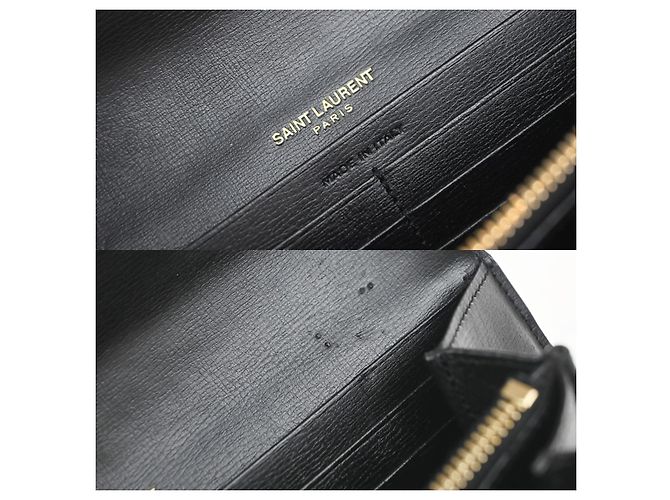 Saint Laurent Bellechasse Flap Leather Nero - vista 6