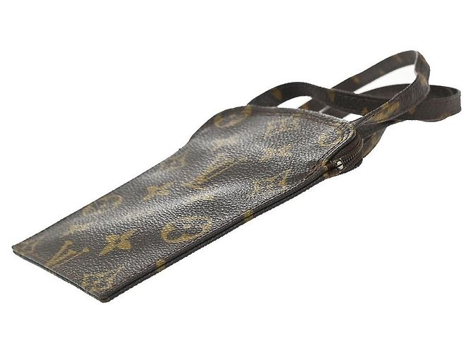 Pochette Secret Monograma de lona Louis Vuitton Castaño - vista 2