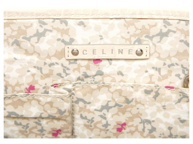 Céline Celine Boogie Macadam Denim Prägeleder Handtasche Blau - Ansicht 9