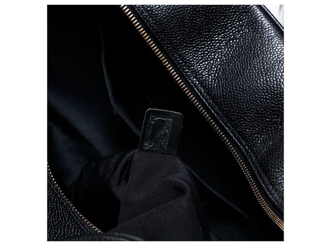 Borsa Boston Matelassé in Pelle Caviar Chanel Nero - vista 10
