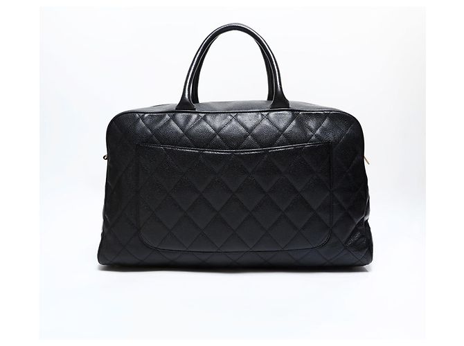 Borsa Boston Matelassé in Pelle Caviar Chanel Nero - vista 2