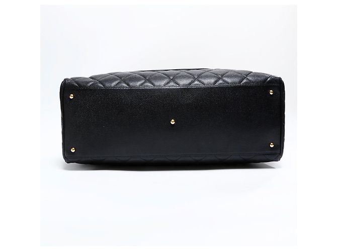 Borsa Boston Matelassé in Pelle Caviar Chanel Nero - vista 7
