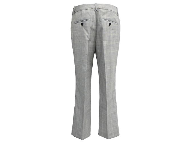 Pantalones Bootcut de Cuadros Zadig & Voltaire en Lana Gris - vista 3
