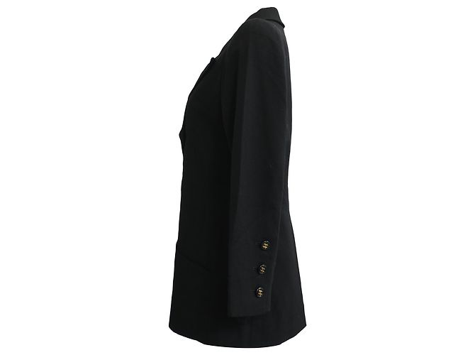 Timeless Blazer Doble en Lana Negra de Chanel Negro - vista 2