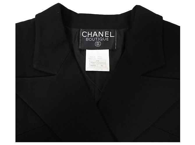 Timeless Blazer Doble en Lana Negra de Chanel Negro - vista 4