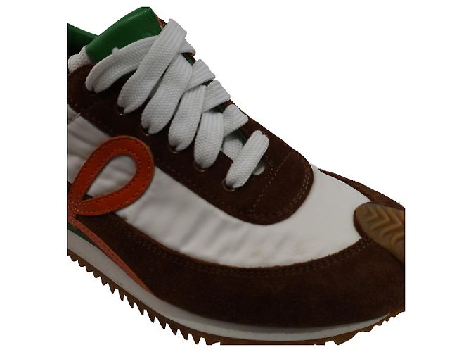 Loewe Flow Runner Sneakers in Multicolor Suede and Nylon - view 14
