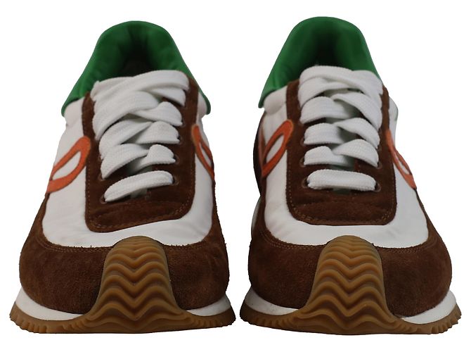 Loewe Flow Runner Sneakers in Multicolor Suede and Nylon - view 2