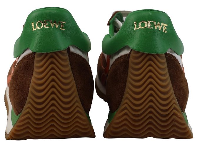 Loewe Flow Runner Sneakers in Multicolor Suede and Nylon - view 6