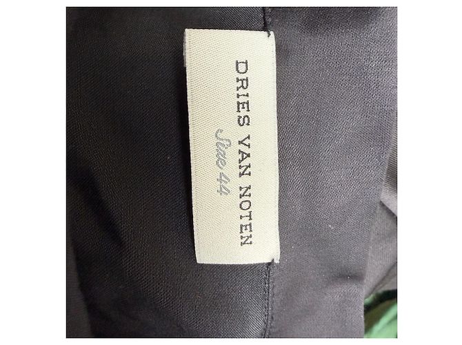 Kurzärmlige Bluse aus schwarzer Viskose mit Pailletten von Dries Van Noten - Ansicht 4