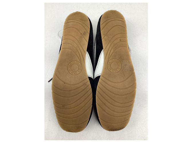 Sneakers basse Dries Van Noten in suede nero - vista 12