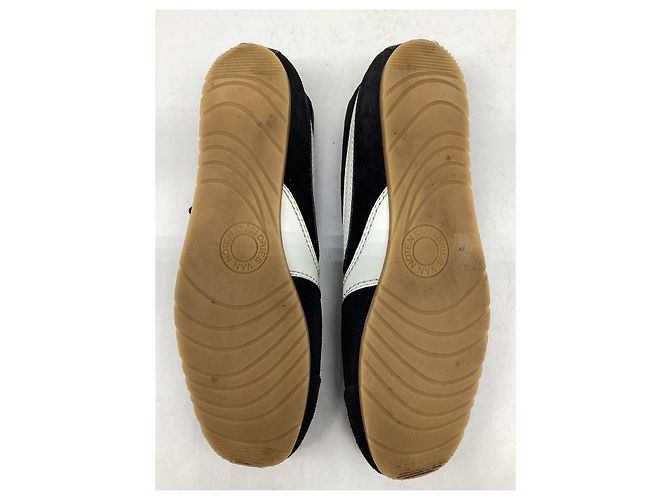 Sneakers basse Dries Van Noten in suede nero - vista 13