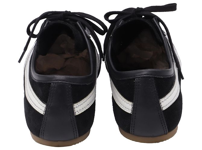 Sneakers basse Dries Van Noten in suede nero - vista 5