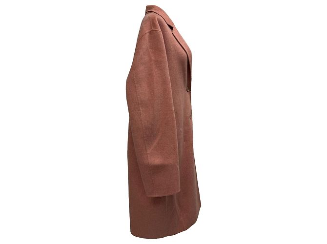 Abrigo de un solo botón Avalon de Acne Studios en lana coral Naranja - vista 2