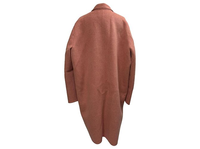Abrigo de un solo botón Avalon de Acne Studios en lana coral Naranja - vista 3
