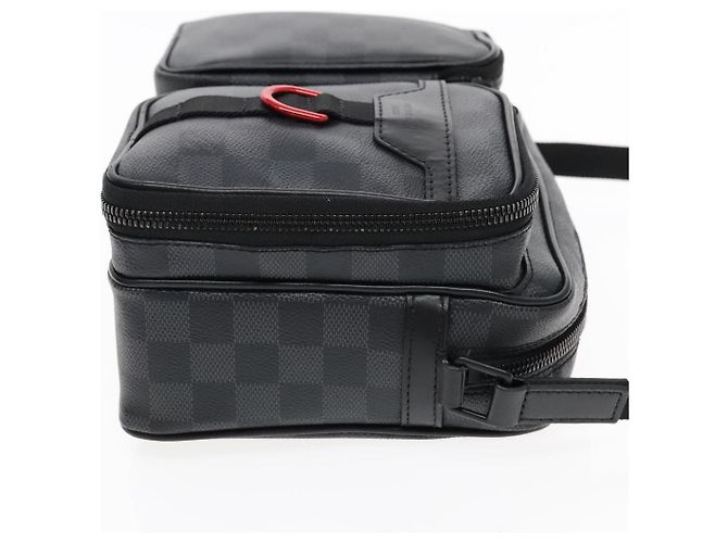 Louis Vuitton Utility Business Damier Graphite Marrone - vista 3