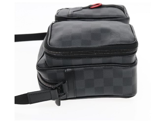 Louis Vuitton Utility Business Damier Graphite Marrone - vista 4