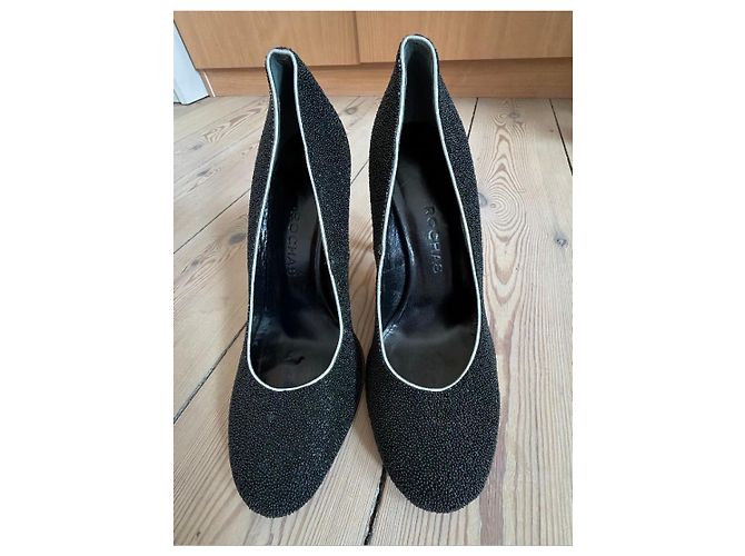 Tacchi Neri Con Perline ROCHAS Nero - vista 2