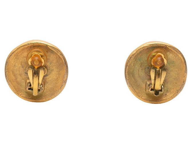 Timeless Orecchini vintage a clip Coco Mark di Chanel D'oro - vista 2