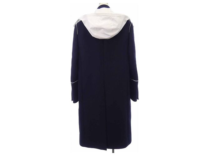 Manteau en Laine Salvatore Ferragamo Bleu Bleu Marine - vue 2