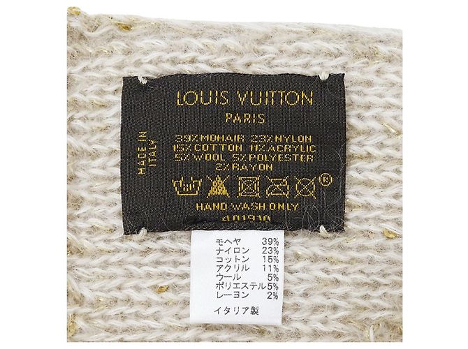Louis Vuitton Damen Monogram Schal Beige - Ansicht 4