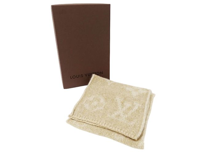 Louis Vuitton Damen Monogram Schal Beige - Ansicht 5