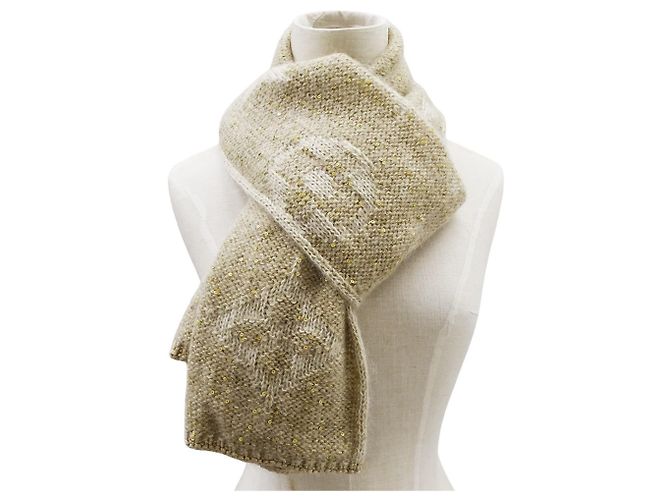 Louis Vuitton Damen Monogram Schal Beige - Ansicht 6