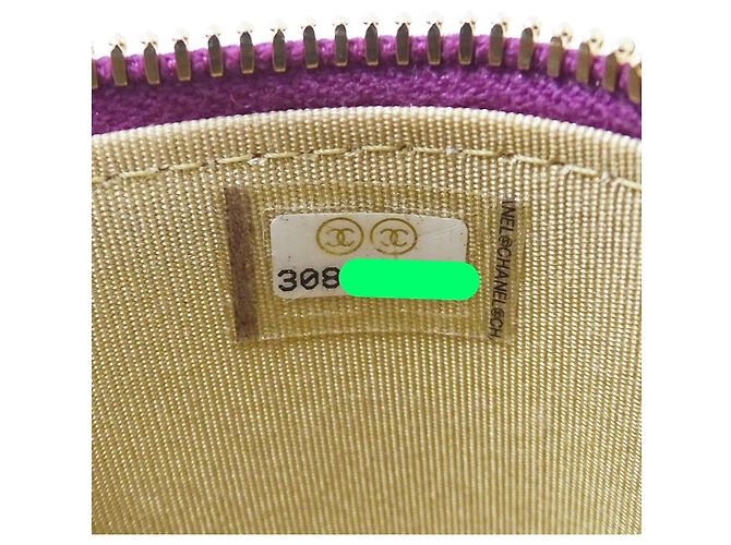 Vanity Borsa CHANEL Matelassé Coco Ball in pelle di agnello viola Porpora - vista 7