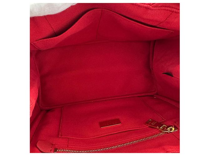 Borsa in tela Canapa da donna di Prada Rosso - vista 10