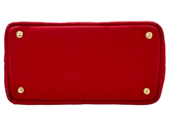 Borsa in tela Canapa da donna di Prada Rosso - vista 4