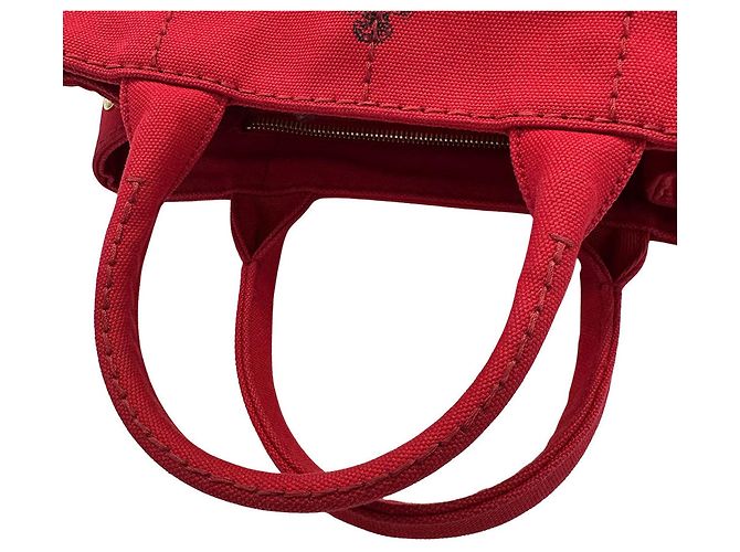 Borsa in tela Canapa da donna di Prada Rosso - vista 6