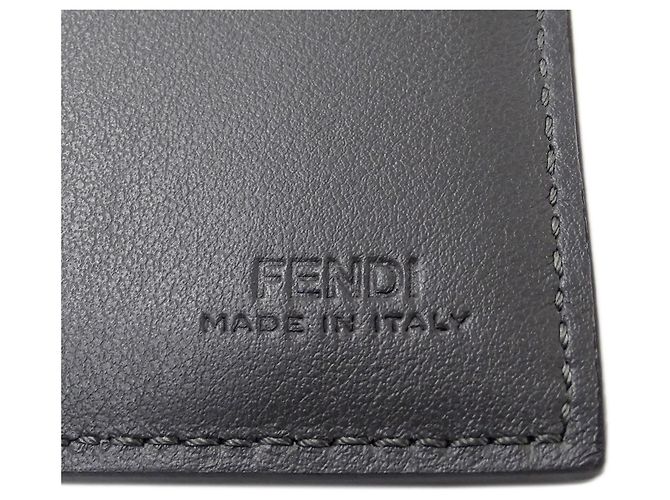Zucca Fendi Men's Bifold Wallet Brown Black - view 5