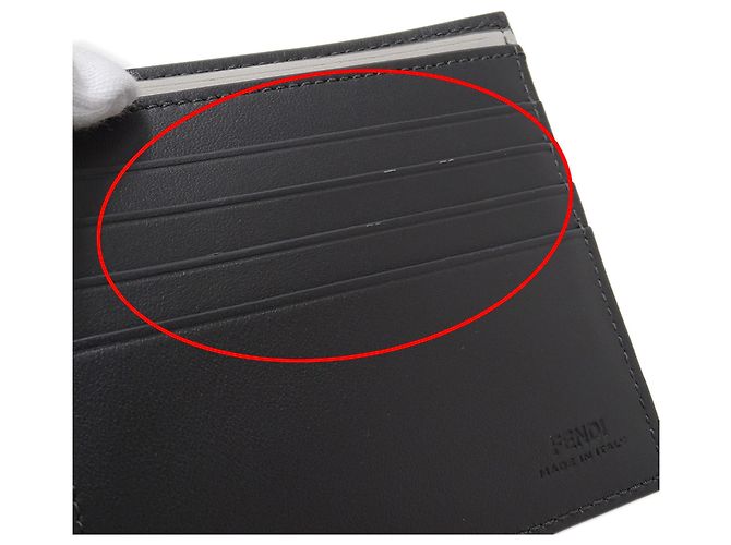 Zucca Fendi Men's Bifold Wallet Brown Black - view 7