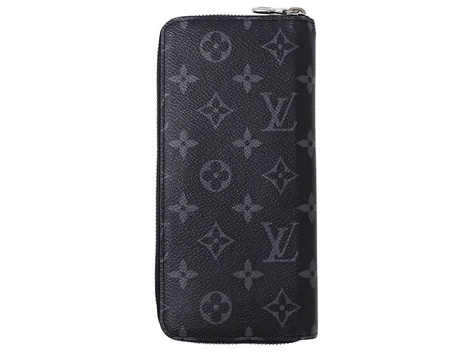 Portafoglio Zippy da uomo Monogram Eclipse di Louis Vuitton Nero - vista 2