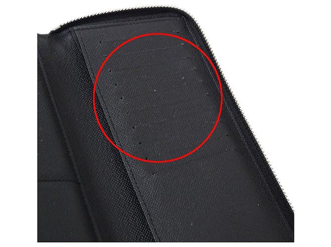 Portafoglio Zippy da uomo Monogram Eclipse di Louis Vuitton Nero - vista 7