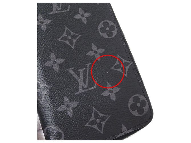 Portafoglio Zippy da uomo Monogram Eclipse di Louis Vuitton Nero - vista 9