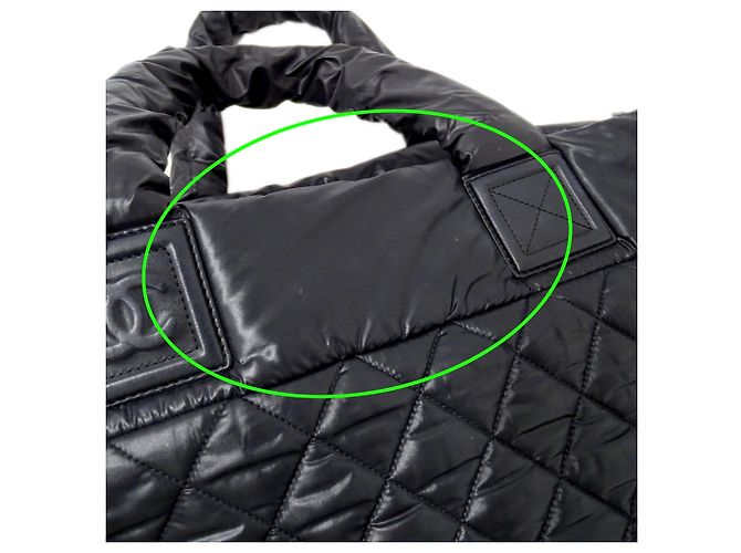 CHANEL Borsa Tote Coco Cocoon MM Nero - vista 13