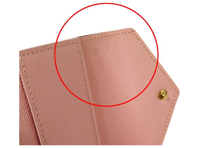 Billetera plegable Damier Azur Louis Vuitton Rosa Crudo - vista 7