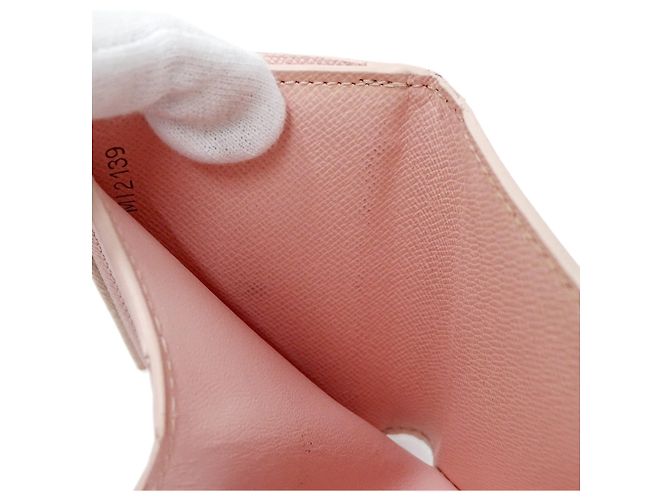Billetera plegable Damier Azur Louis Vuitton Rosa Crudo - vista 8