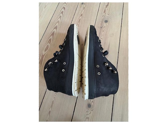 Sneakers alte in suede nero Dior Homme - vista 14