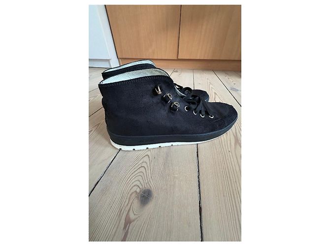 Sneakers alte in suede nero Dior Homme - vista 3