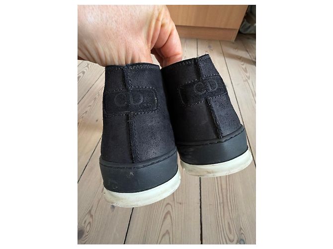 Sneakers alte in suede nero Dior Homme - vista 6